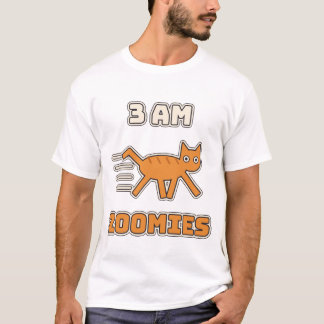 Camiseta 3 AM Zoomies Divertido Gato Caótico