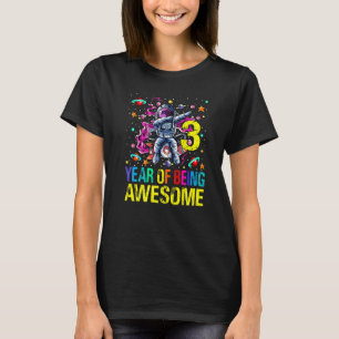 Camiseta 3 Aniversário De Ser Astronauta Fantástico