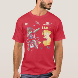 Camiseta 3 anos Astronauta do Astronauta do Astronauta Espa