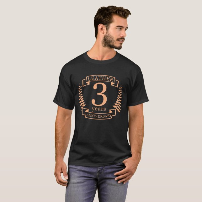 Camiseta 3 anos de casamento (Frente Completa)