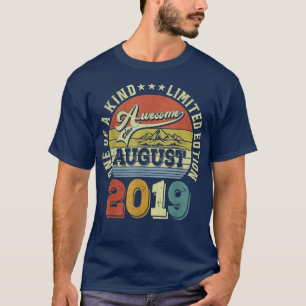 Camiseta 3 Anos De Idade Presentes Incríveis Desde Agosto D
