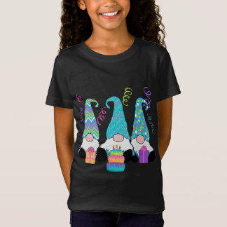 Camiseta 3 Bolo de Aniversário dos Gnomos, Presentes, Confe