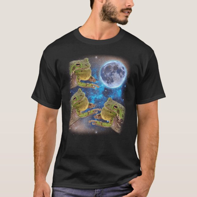 Camiseta 3 Bullfrogs Moon Amaldiçoado Meme Engraçado 3 Bull (Frente)