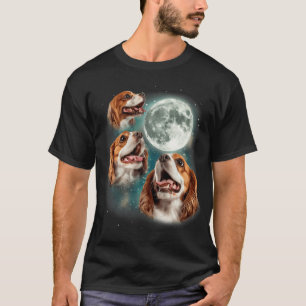 Camiseta 3 Cavalier King Charles Spaniel Lua Canino Pet