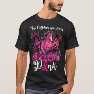 Camiseta 3 Cavalos Em Outubro Vestimos O Cancer Rosa Awa