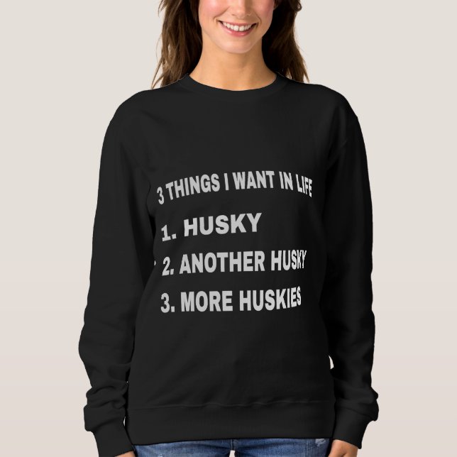 Camiseta 3 Coisas Que Quero Na Vida (Frente)