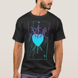 Camiseta 3 De Swords Tarot Card Rider Witchy