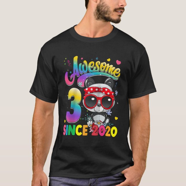 Camiseta 3 Desde 2020 Princesa Panda 8º Baseball (Frente)