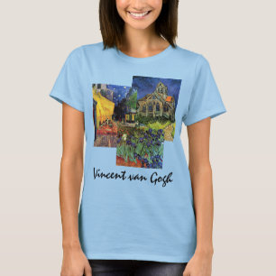 Camiseta 3 different Famous Vintage van Gogh Paintings