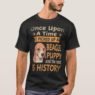Camiseta 3 Era Uma Vez -  Cachorrinho Beagle Beagle