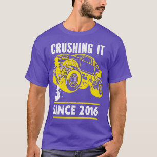 Camiseta 3 Esmagando Desde 2016 Para Uma Criança De Anivers