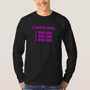 Camiseta 3 Êxito Hacks Memória Inspiracional Motivacional 7