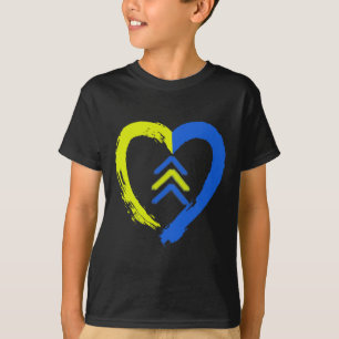 Camiseta 3 Flechas Coração Amor Conscientização Síndrome de