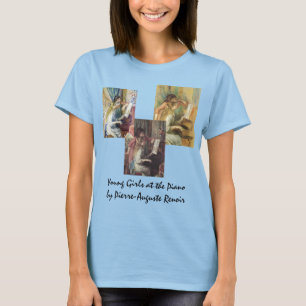 Camiseta 3 Jovens Diferentes no Piano por Renoir