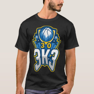 Camiseta 3 K 3 Point Basball Record 3000 Três Ponteiros