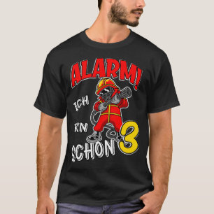 Camiseta 3 Kindergeburtstag Feuerwehr Kinder
