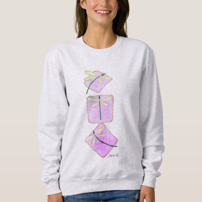 Camiseta 3 Libélulas Arte Abstrata para Vestir (Frente)