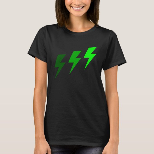 Camiseta 3 Luzes verdes (Frente)