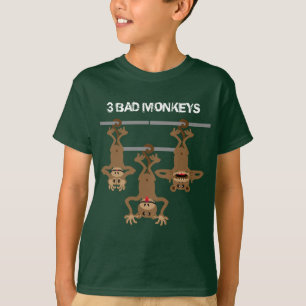 Camiseta 3 macacos ruins