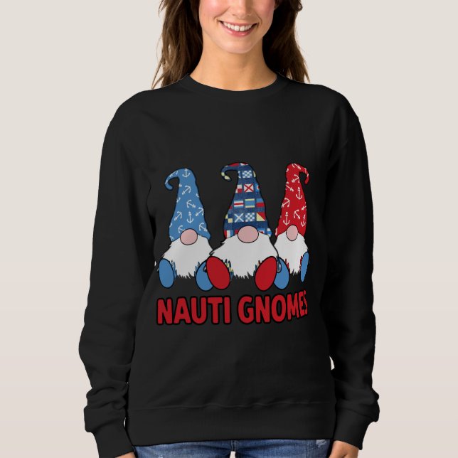 Camiseta 3 Náuticas Navegando, Nauti Gnomos Anchors À Vela (Frente)
