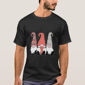 Camiseta 3 Nórdicos Gnomos Sueco Tomte Nisse Cinza Red