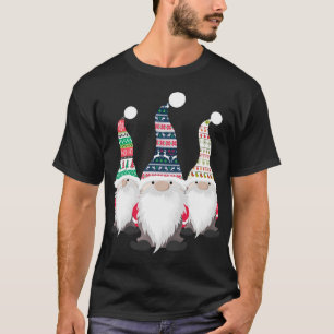 Camiseta 3 Nórdicos Gnomos Suecos Nisse Tomte Christmas Paj