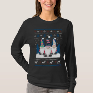 Camiseta 3 Nórdicos Gnomos Suecos Nisse Tomte Natal Feio