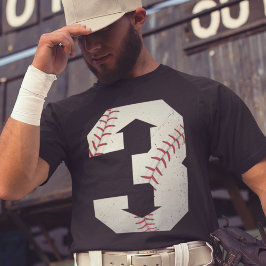 Camiseta 3 Para 3 Baixo Baseball Inning Três Baixo Sofball