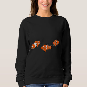 Camiseta 3 Peixe-palha Anêmono 3 Taça de Peixe Branco Laran