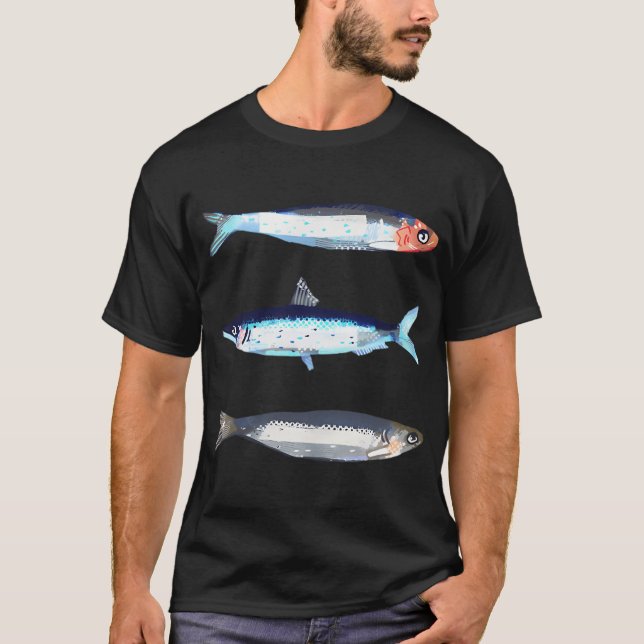 Camiseta 3 peixes (Frente)
