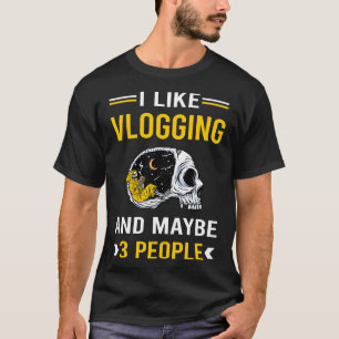 Camiseta 3 Pessoas Vlogging Vlogger Vlog