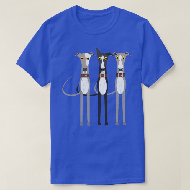 Camiseta 3 rapazes de cão (Frente do Design)