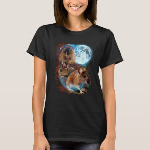 Camiseta 3 Rato Lunar Murino Roedor Animal Rato