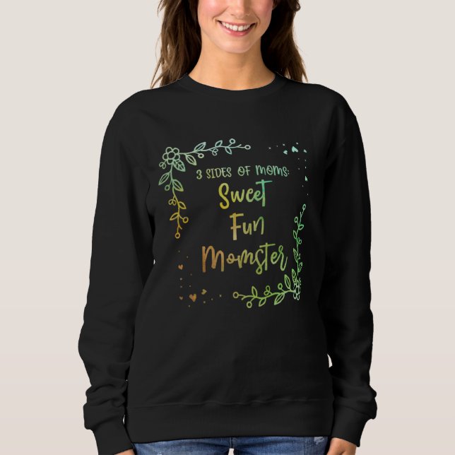 Camiseta 3 Sides of Mom Sayings Mother s Day Quotes Parents (Frente)