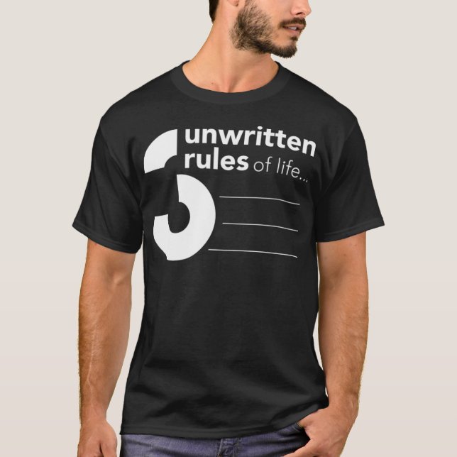 Camiseta 3 unwritten rules of kiddin penelope  (Frente)