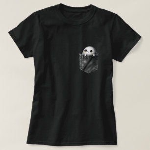 Camiseta 3d Fantasma De Halloween Em Design De Bolso