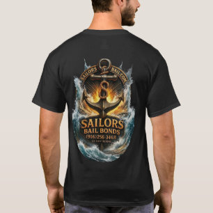 Camiseta 3D Fianças de Marinheiros Caem na Água