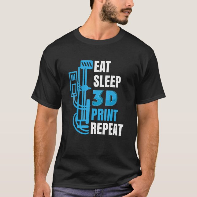 Camiseta 3d Impressora 3d Modelo de Impressão Compilações 3 (Frente)