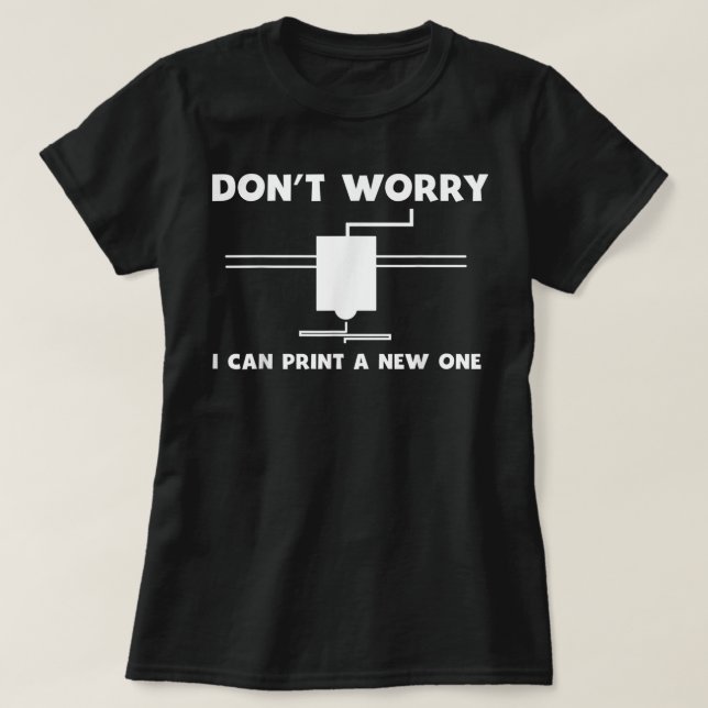 Camiseta 3D Printing 3D Printer Gift idea (Presente 3D para (Frente do Design)