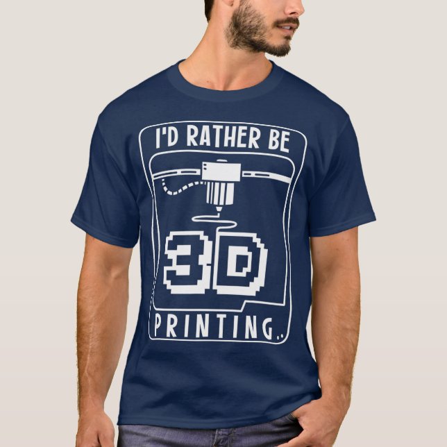 Camiseta 3D Printing Custom 3D Printing 3D Print (Frente)