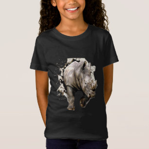 Camiseta 3d Rinoceronte - Rinoceronte Animal Safari African