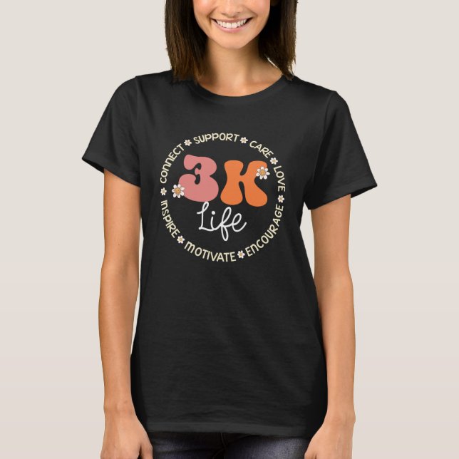 Camiseta 3K Life Appreciation Week Back to School (Frente)