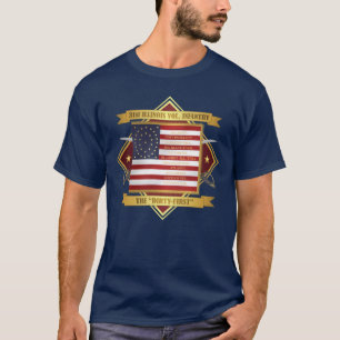 Camiseta 3ø Infantaria voluntária de Illinois