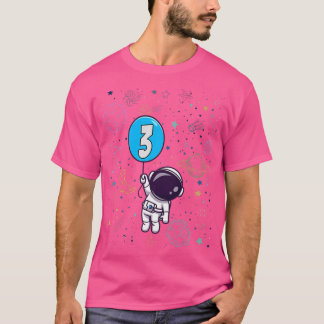 Camiseta 3rd Birthday Astronaut 3 Years Old Birthday Boy