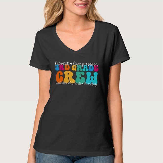 Camiseta 3rd Grade Crew Appreciation Week Back to School (Frente)