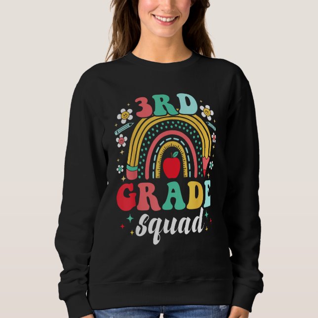 Camiseta 3rd Grade Squad Team  Back To School Girls Boys Te (Frente)