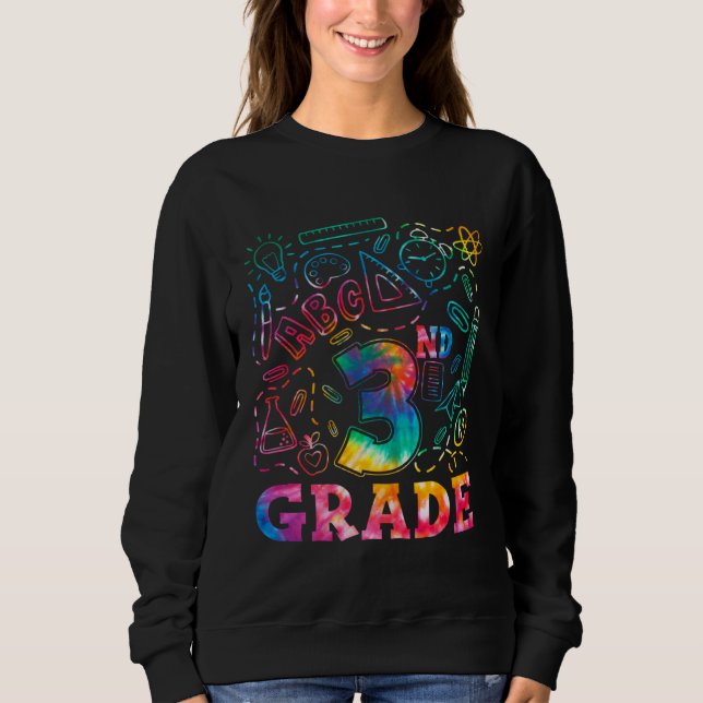 Camiseta 3rd Grade Tide Dye Third Grade Back To School Boys (Frente)