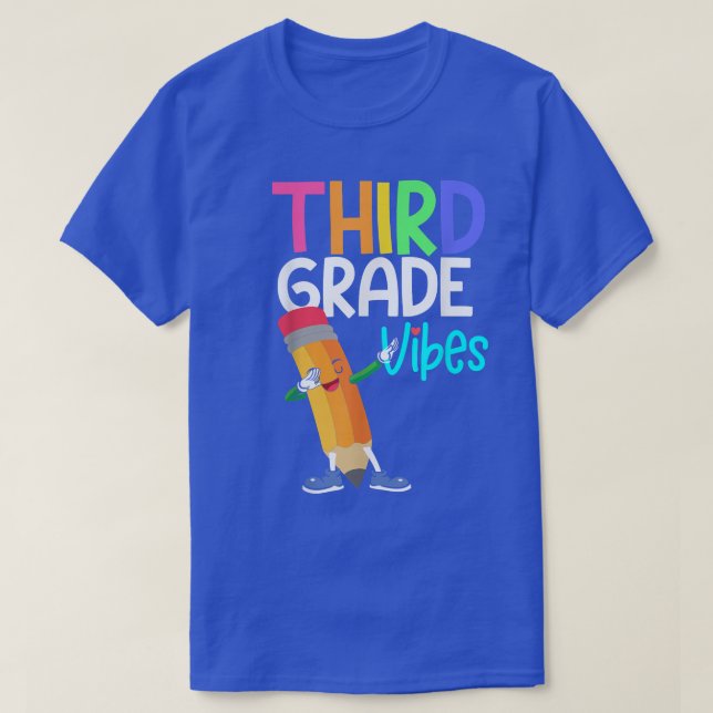 Camiseta 3rd Grade Vibes Student Teacher Back To School Boy (Frente do Design)