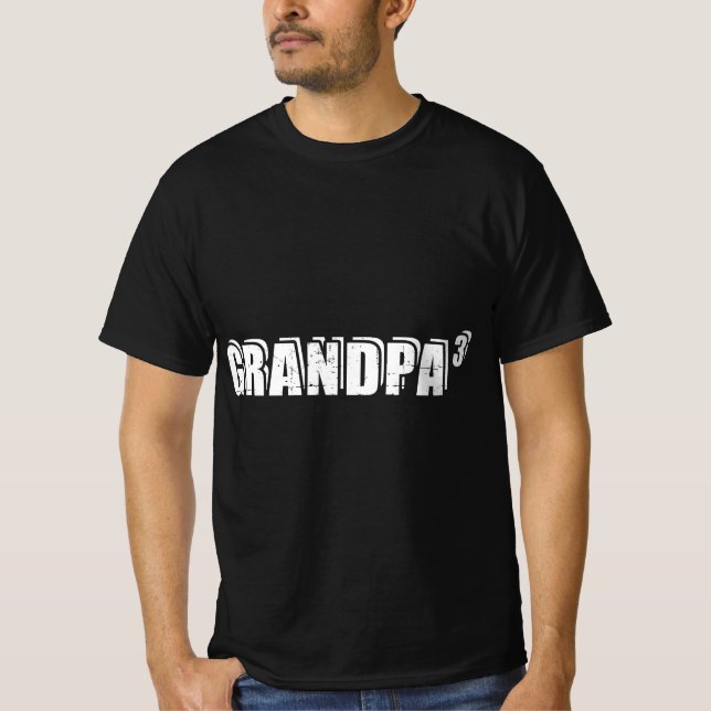 Camiseta 3rd third time Grandpa of 3  (Frente)