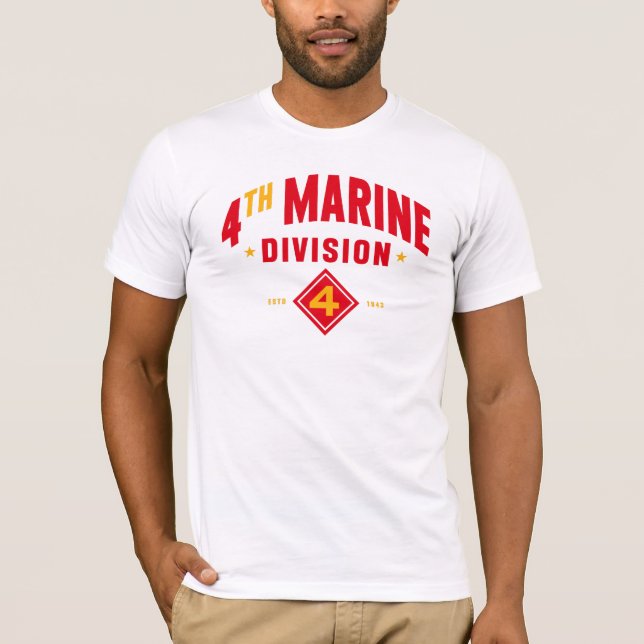 Camiseta 4ª Divisão Marinha "Lutar Quarto" (Frente)